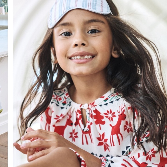 Hanna Andersson Deer Dear Fair Isle Nordic Holiday dress size 150 cm - Picture 13 of 14